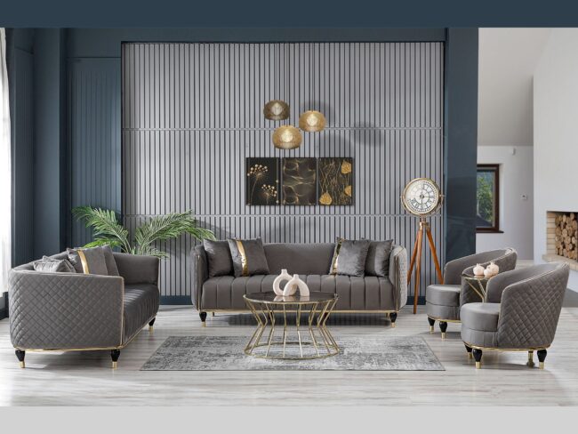 Toronto-Gray-LivingRoomSet-Turkish-Furniture-1