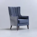 Palmer Accent Armchair, Corvet Navy