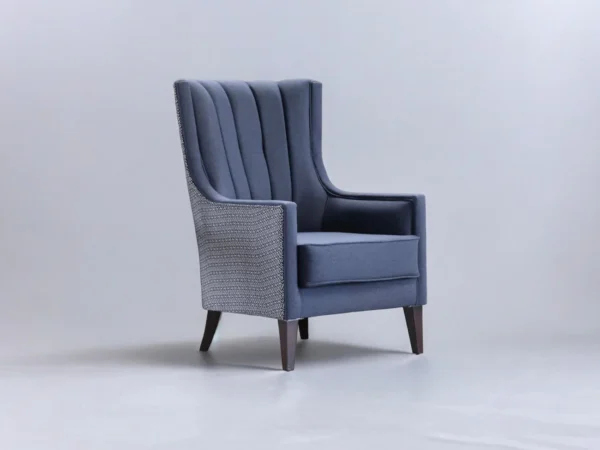 Palmer Accent Armchair, Corvet Navy